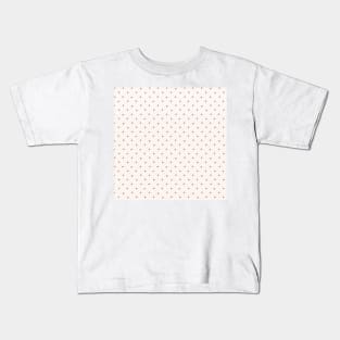 Polka dots Terracotta and Beig spots dots Dalmation animal spots Kids T-Shirt